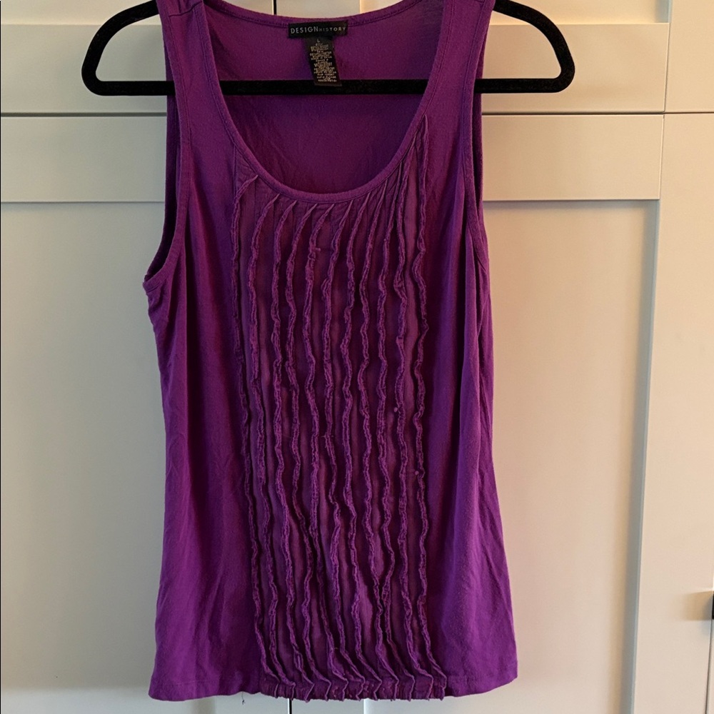 Design History Vibrant Purple Tank Top